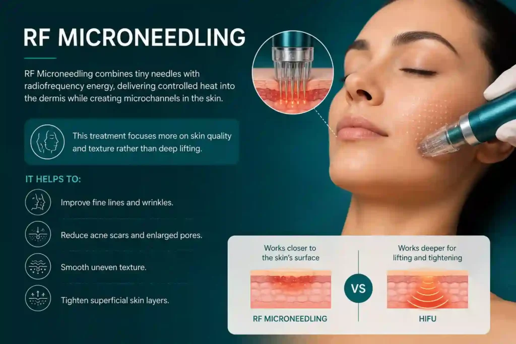 What Does RF Microneedling Do That HIFU Alone Cannot Clacton