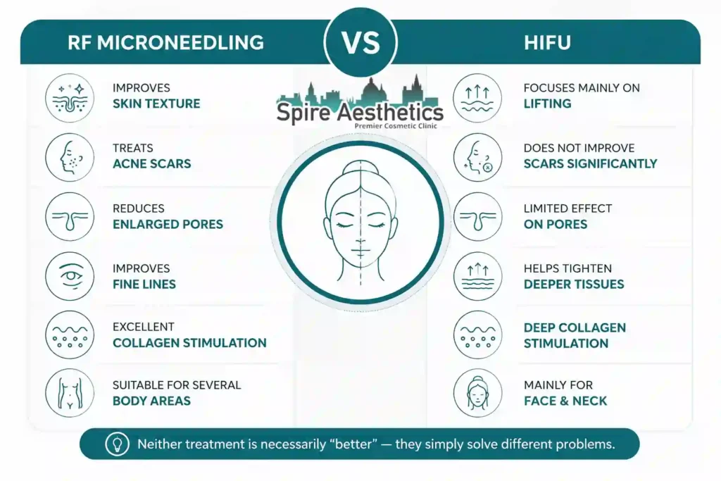 RF Microneedling vs HIFU: Which Treatment Gives Better Results Clacton?
